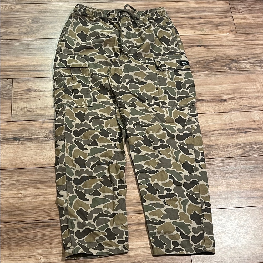 Vans Men's Green Camouflage Cargo Pants